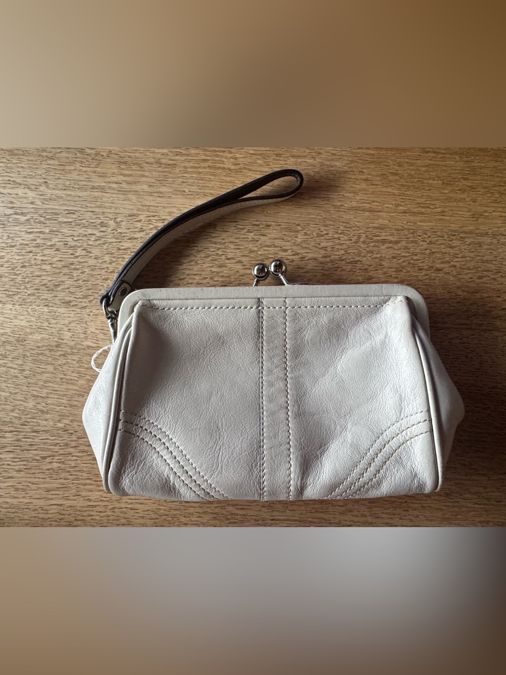 Coach SoHo framed wristlet clutch leather bag vintage